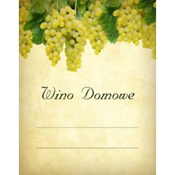 Etykiety na wino domowe czerwone - winogrono