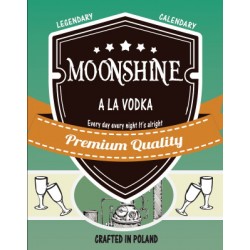 Etykieta Moonshine ala vodka
