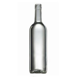 Butelka do wina 0.75l biała zakrętka