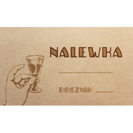Etykieta nalewka - old