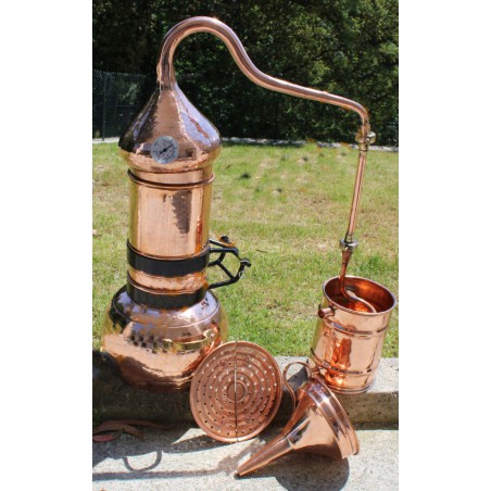 Alembik miedziany ROTATING COLUMN 10 l zestaw