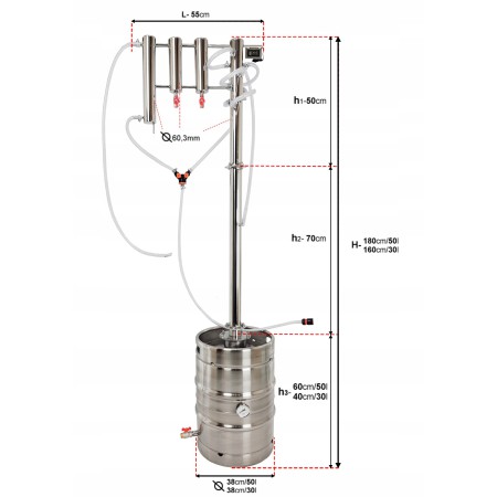 Destylator gaz 180