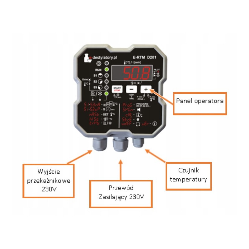 DESTYLATOR do bimbru - destylowanie - destylator elektryczny - destylator keg 20l