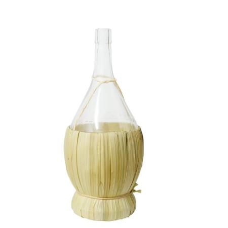 butelka fiasko 2l - butelka na miód - butla w oplocie słomkowym