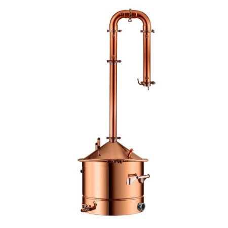 DESTYLATOR miedziany do bimbru - destylowanie - destylator gazowy z miedzi - destylator na garze z miedzi