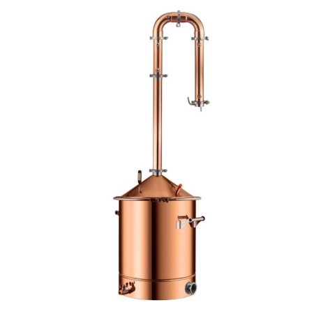 DESTYLATOR miedziany do bimbru - destylowanie - destylator gazowy z miedzi - destylator na garze z miedzi