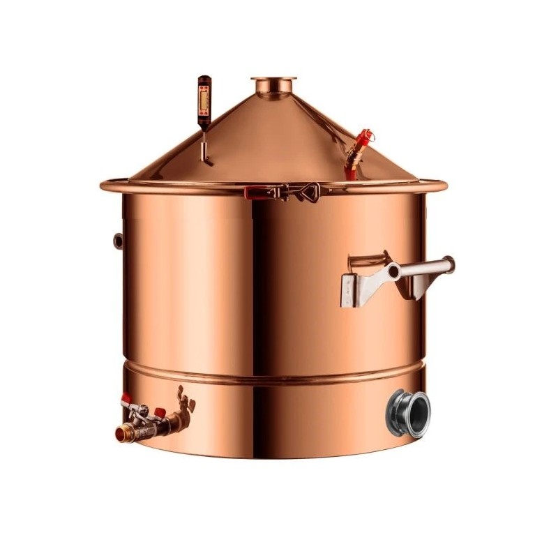 DESTYLATOR miedziany do bimbru - destylowanie - destylator gazowy z miedzi - destylator na garze z miedzi