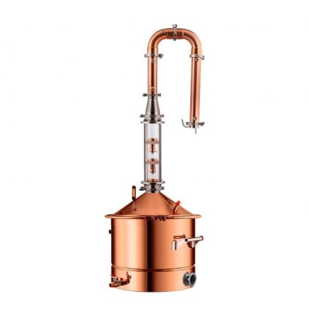 DESTYLATOR miedziany do bimbru - destylowanie - destylator gazowy z miedzi - destylator na garze z miedzi