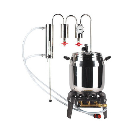 DESTYLATOR do bimbru - destylowanie - destylator gazowy - destylator szybkowar 12l