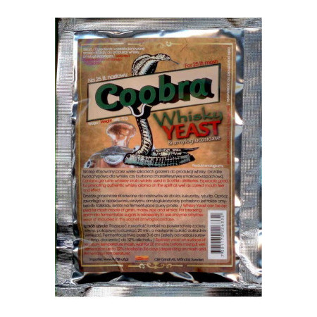 DROŻDŻE GORZELNICZE Coobra whisky - drożdże do bimbru - drożdże gorzelniane - drożdże turbo