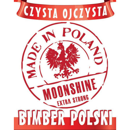 bimber etykieta - bimber naklejka na butelkę - etykiety na wódkę - etykiety na bimber