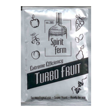 drożdże gorzelniane turbo fruit - drożdże gorzelnicze do owoców - drożdże na wódkę do owoców - najlepsze drożdże na bimber