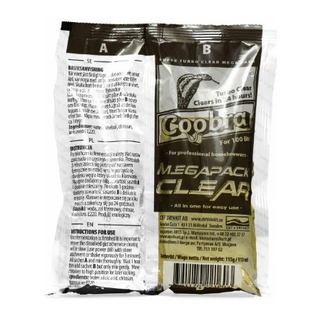 COOBRA megapack CLEAR - klarowanie bimbru - klarowanie nastawu 